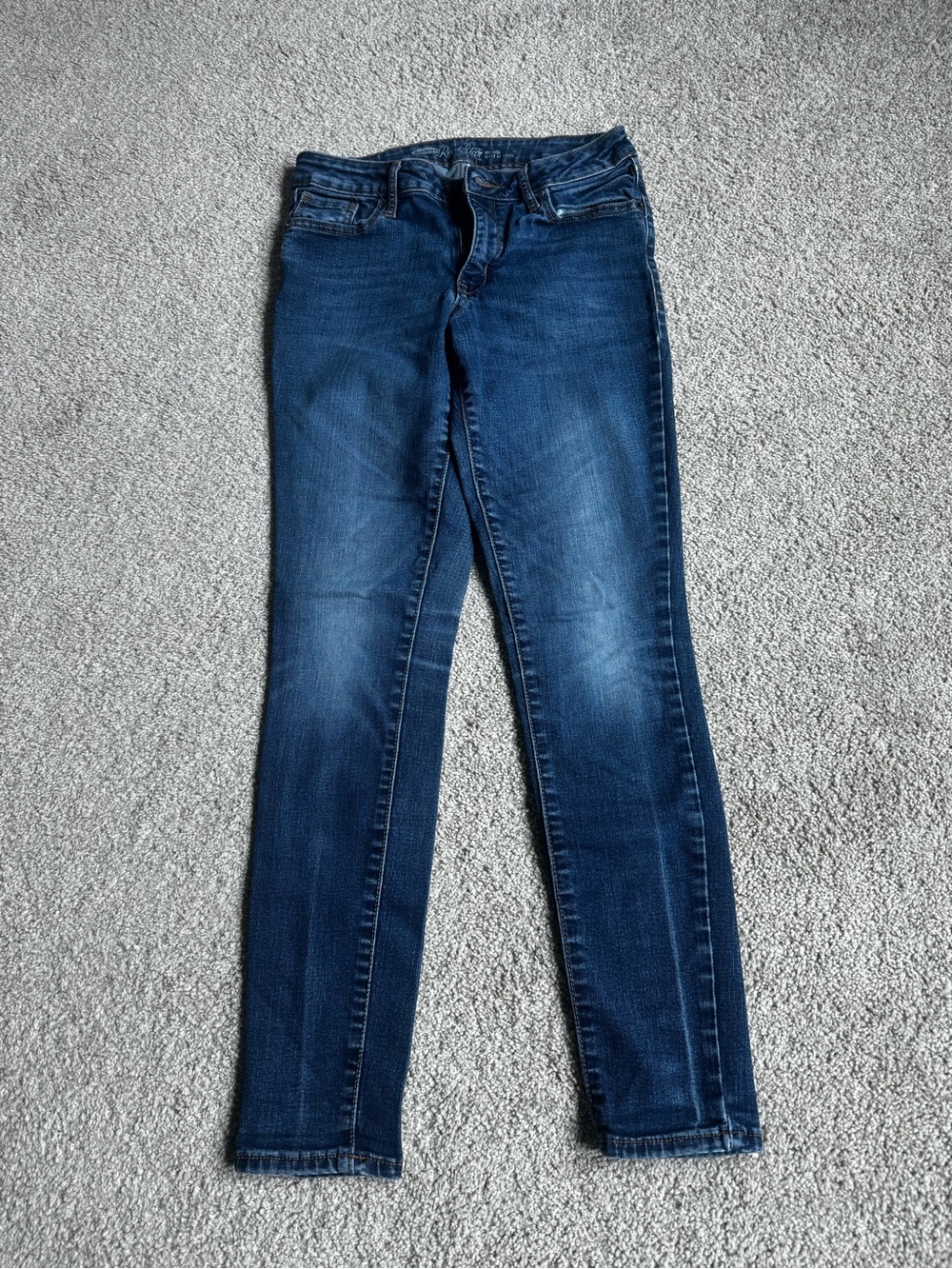 Old Navy Women's Dark Blue Mid Rise Jeans